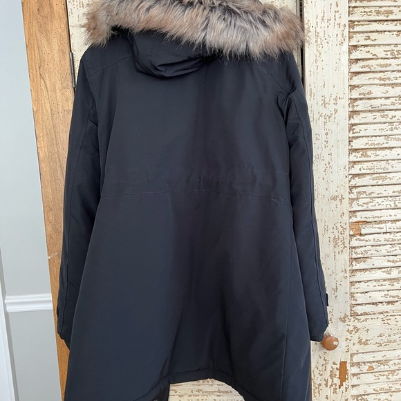 Spyder Black medium coat with hood - Picture 3 of 6